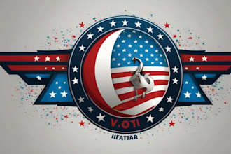 do a unique creative political logo for a winning campaign
