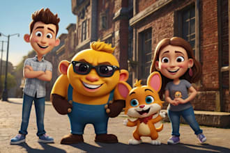 design custom cartoon character, mascot