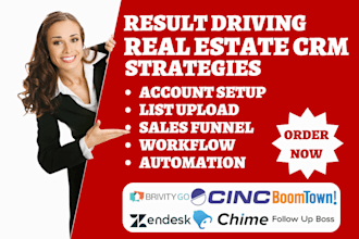 setup rezora cinc brivity boomtown wise agent zendesk chime follow up boss crm
