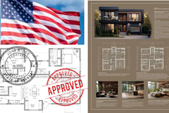 provide stamp 2d floor plan engineering drawing mep deck aud for city permit