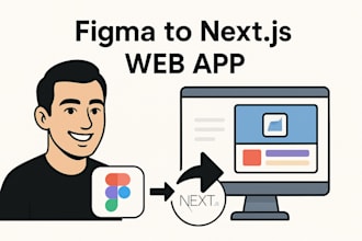 convert your figma to responsive next js and react web app