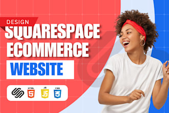 design squarespace ecommerce website, squarespace online store, fix squarespace
