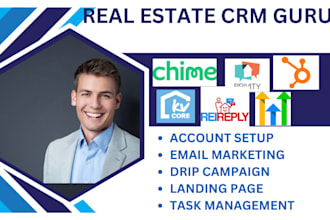 hubspot gohighlevel kvcore crm automation brivity rei reply chime buildout VA