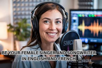 be your female singer and songwriter in english and french