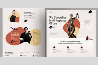 design a notary, lawyer and attorney wordpress website