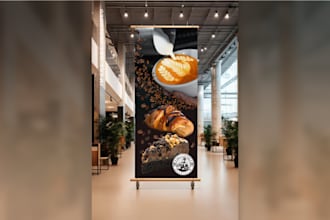 create poster, banner, and signage for your restaurant