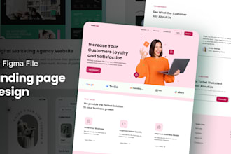 do professional figma landing page UI design