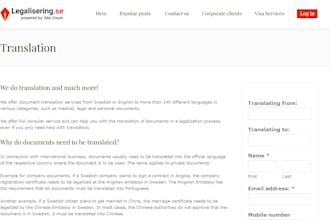 do authorized translation from swedish to english or from english to swedish