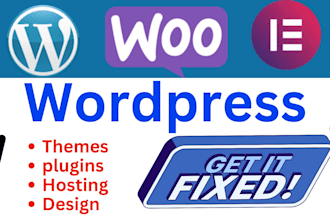 provide wordpress help, fix woocommerce, fix elementor pro, wordpress bug fix