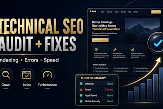do technical SEO audit and fix wordpress issues