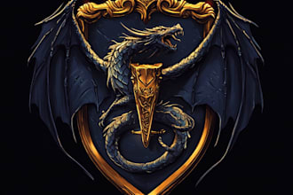 make a custom fantasy, rpg, sci fi animated game logo