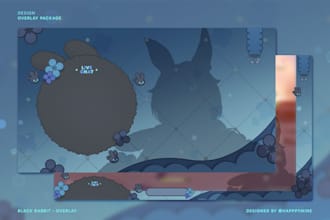 do design overlay streaming youtube twitch vtuber