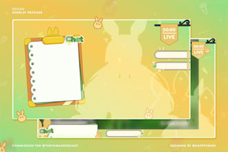do design overlay streaming youtube twitch vtuber