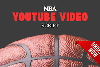 write nba basketball  script for youtube video