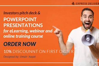 design powerpoint presentation and pitch deck