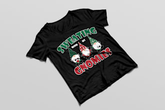 create trendy christmas hoodie and tshirt designs