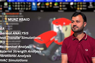 help you in static structural, cfd, and fea analysis on ansys, solidworks