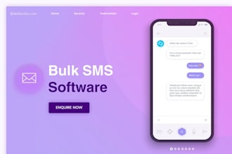 create bulk sms messaging app or web to call clients by robot and send sms