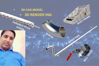 provide 3d modeling and product design services, cad print