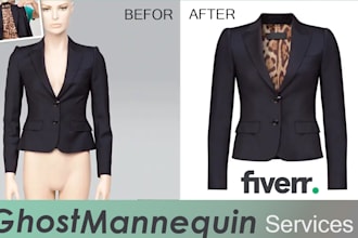 provide ghost mannequin photo editing