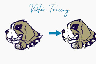 vector tracing, edit, redraw or recreate logo or image design