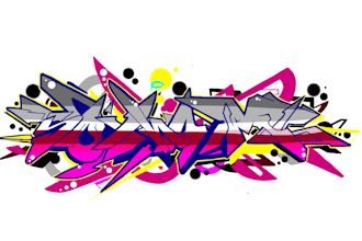 write your name or your brand with urban art graffiti style