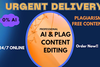 do ai content editing and rewrite ai content for originality