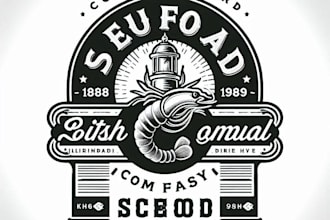 design beautiful seafood logo