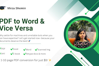 convert pdf to word, scanned image, retype PPT, excel, ebook