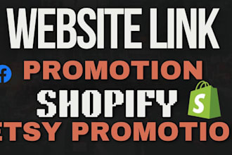 do organic website etsy shopify ebay promotion share link promotion to 50k US