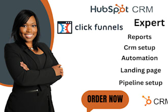 clickfunnels expert, clickfunnels sales funnel, landing page, hubspot crm