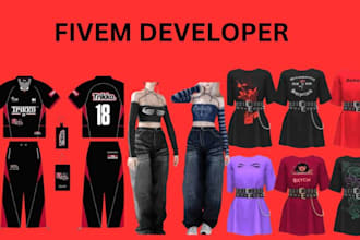 create custom textures for vests and clothing for your fivem server