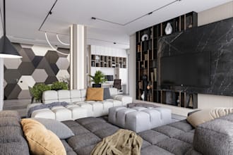rebuild 3d interior ancient into modern house factory design blender residential