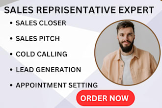 be your high converting sales person, sales closer, sales man, sales leads