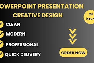 make powerpoint  presentation slides for your business