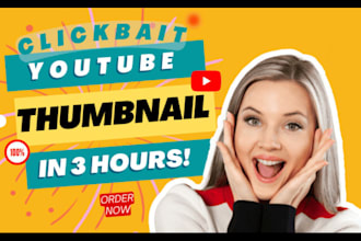 create unique thumbnail for youtube and social media marketing