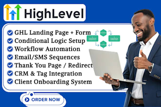 do gohighlevel survey form workflow conditional logic automation landing page