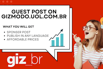 publish guest post on gizmodo uol com br in any language at discounted price