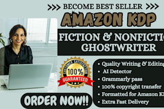 ebook writer, KDP ebook ghostwriter, fiction and nonfiction ghost book writer
