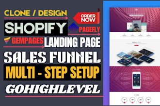 clone gempages shopify pagetify flash sales landing page design fix checkout