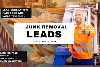 generate junk removal leads hauling junk removal garbage removal  air duct leads