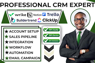 setup buildertrend wrike notion crm automation trello clickup project management