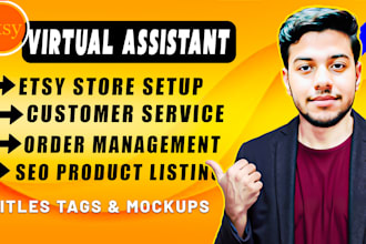 be your etsy virtual assistant, etsy store manager