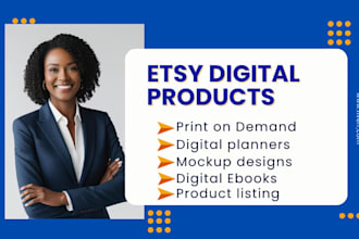 design etsy print on demand products etsy pod tshirt design printify integration