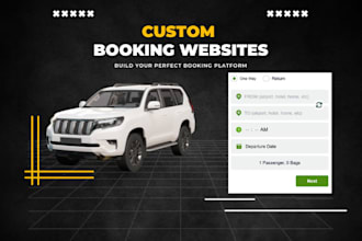 build car rental taxi booking chauffeur or any booking website