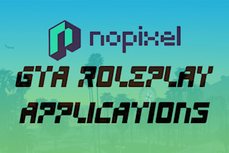 write expert nopixel grand theft auto roleplay applications