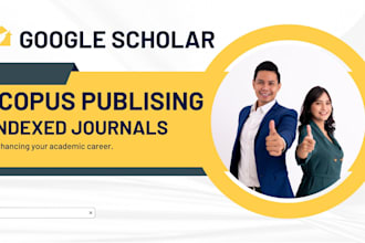 write and publish manuscripts article in scopes  google scholar indexed journals