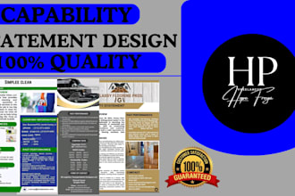 design a professional federal government capability statement