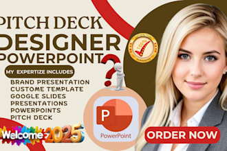 design or redesign powerpoint presentation design pitch deck and google slides