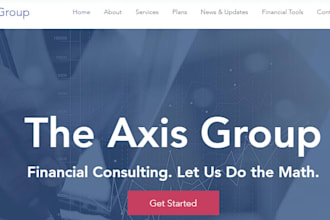 design a professional income tax or finance website that captures leads